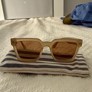 J. Crew Blue and Cream Striped Case